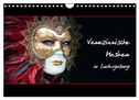 Venezianische Masken in Ludwigsburg (Wandkalender 2025 DIN A4 quer), CALVENDO Monatskalender