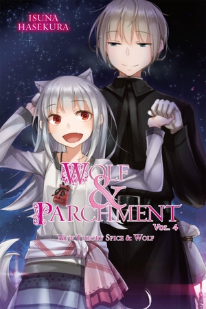Hasekura, Isuna / Jasmine Bernhardt. Wolf & Parchment: New Theory Spice & Wolf, Vol. 4 (light novel). Little, Brown & Company, 2019.