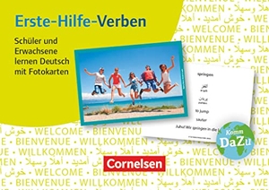 Erste-Hilfe-Verben: Schüler und Erwachsene lernen Deutsch mit Fotokarten - 100 Fotokarten. Deutsch lernen mit Fotokarten - Sekundarstufe I/II. Cornelsen Vlg Scriptor, 2016.
