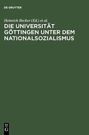 Becker, Heinrich / Cornelia Wegeler et al (Hrsg.). Die Universität Göttingen unter dem Nationalsozialismus. De Gruyter Saur, 1998.