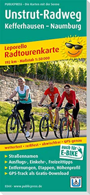 Unstrut-Radweg, Kefferhausen - Naumburg 1 : 50 000
