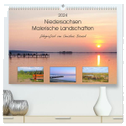 Niedersachsen - Malerische Landschaften (hochwertiger Premium Wandkalender 2024 DIN A2 quer), Kunstdruck in Hochglanz