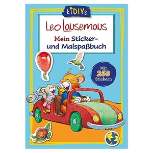 Leo Lausemaus Mein Sticker- und Malspaßbuch mit 250 Stickern - Kreativer Mal- und Stickerspaß für Kinder ab 3 Jahren. Lingen, Helmut Verlag, 2023.
