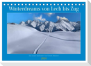 Winterdreams von Lech bis Zug (Tischkalender 2024 DIN A5 quer), CALVENDO Monatskalender