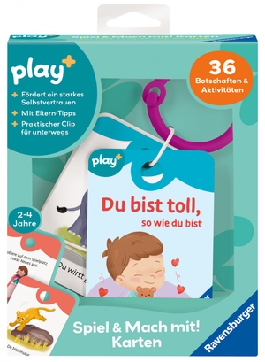 Mersdorf, Ida. Play+ Spiel und Mach mit! Karten: Du bist toll, so wie du bist - ab 2 Jahre. Ravensburger Spieleverlag, 2026.