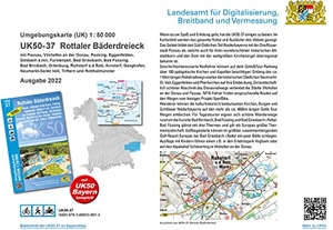 Landesamt für Digitalisierung, Breitband und Vermessung (Hrsg.). UK50-37 Rottaler Bäderdreieck - Passau, Vilshofen an der Donau, Pocking, Eggenfelden, Simbach a.Inn, Fürstenzell, Bad Griesbach, Bad Füssing, Bad Birnbach, Ortenburg, Ruhstorf a.d.Rott, Arnstorf, Gangkofen, Neumarkt-Sankt Veit, Triftern, Rotthalmünster. LDBV Bayern, 2022.