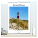 Leuchttürme an der Nordsee (hochwertiger Premium Wandkalender 2024 DIN A2 hoch), Kunstdruck in Hochglanz