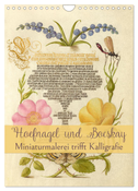 Hoefnagel und Bocskay - Miniaturmalerei trifft Kalligrafie (Wandkalender 2024 DIN A4 hoch), CALVENDO Monatskalender