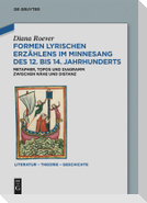 Formen lyrischen Erzählens im Minnesang des 12. bis 14. Jahrhunderts