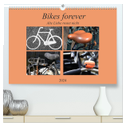 Bikes forever (hochwertiger Premium Wandkalender 2024 DIN A2 quer), Kunstdruck in Hochglanz