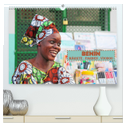 Benin Märkte Farben Voodoo (hochwertiger Premium Wandkalender 2024 DIN A2 quer), Kunstdruck in Hochglanz