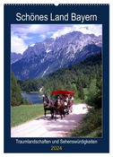Schönes Land Bayern (Wandkalender 2024 DIN A2 hoch), CALVENDO Monatskalender