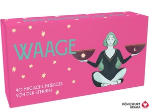 Ginny Chiara Viola. Pocket Sternzeichen Waage 40 Karten in Magnetschachtel mit Metallicfolie - Magische Messages von den Sternen. Königsfurt-Urania, 2026.