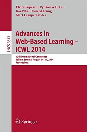 Popescu, Elvira / Rynson W. H. Lau et al (Hrsg.). Advances in Web-Based Learning -- ICWL 2014 - 13th International Conference, Tallinn, Estonia, August 14-17, 2014. Proceedings. Springer International Publishing, 2014.