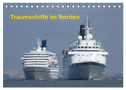 Traumschiffe im Norden (Tischkalender 2024 DIN A5 quer), CALVENDO Monatskalender