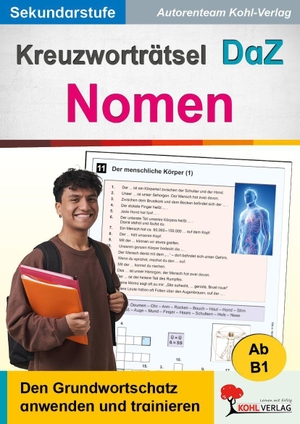 Kreuzworträtsel DaZ - Nomen - Grundwortschatz anwenden und trainieren (Ab B1). Kohl Verlag, 2026.