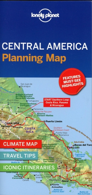 Central America Planning Map. Lonely Planet, 2019.