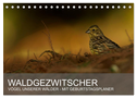 Waldgezwitscher - Vögel unserer Wälder (Tischkalender 2024 DIN A5 quer), CALVENDO Monatskalender