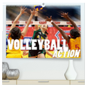 Volleyball Action (hochwertiger Premium Wandkalender 2024 DIN A2 quer), Kunstdruck in Hochglanz