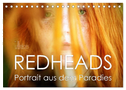 REDHEADS - Portrait aus dem Paradies (Tischkalender 2024 DIN A5 quer), CALVENDO Monatskalender