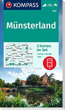KOMPASS Wanderkarten-Set 849 Münsterland (3 Karten) 1:50.000