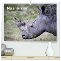 Nashörner - Begegnungen in Afrika (hochwertiger Premium Wandkalender 2024 DIN A2 quer), Kunstdruck in Hochglanz