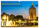 Mannheim bei Nacht - Impressionen aus der Quadratestadt (Wandkalender 2024 DIN A3 quer), CALVENDO Monatskalender