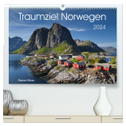 Traumziel Norwegen 2024 (hochwertiger Premium Wandkalender 2024 DIN A2 quer), Kunstdruck in Hochglanz