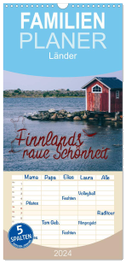Familienplaner 2024 - Finnlands raue Schönheit mit 5 Spalten (Wandkalender, 21 x 45 cm) CALVENDO