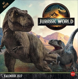 Jurassic World Broschurkalender 2027 - Terminkalender mit Platz für Notizen und Bildern aus dem beliebten Kino-Franchise. Fabelhafte Geschenkidee für alle Dino-Fans. Format 29,5 x 30 cm. Heye, 2026.