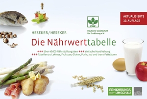 Heseker, Helmut / Beate Dipl. oec. troph. Heseker. Die Nährwerttabelle. Umschau Zeitschriftenverl, 2026.