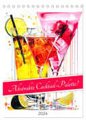 Abstrakte Cocktail-Palette! (Tischkalender 2024 DIN A5 hoch), CALVENDO Monatskalender