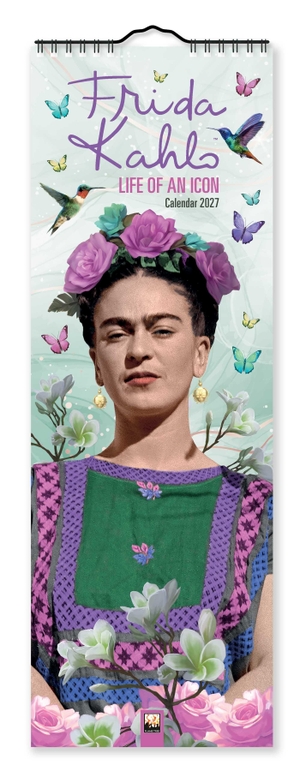 Flame, Tree. Frida Kahlo - Life of an Icon - Slimline-Kalender 2027 - Original Flame Tree Publishing-Kalender Slimeline [Kalender]. Browntrout Verlags GmbH, 2026.