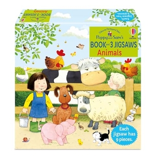 Amery, Heather. Poppy and Sam's Book and 3 Jigsaws: Animals. Usborne Publishing Ltd, 2022.