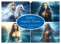 Avalons magische Frauen. Geheimnisvolle und Sagenumwobene Insel (Wandkalender 2024 DIN A3 quer), CALVENDO Monatskalender