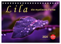 Lila - die mystische Farbe (Tischkalender 2024 DIN A5 quer), CALVENDO Monatskalender
