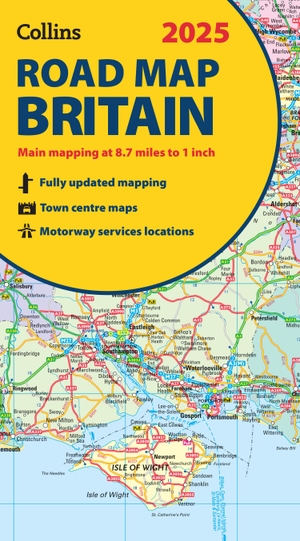 Collins. 2025 Collins Road Map of Britain - Folded Road Map. HarperCollins UK, 2024.