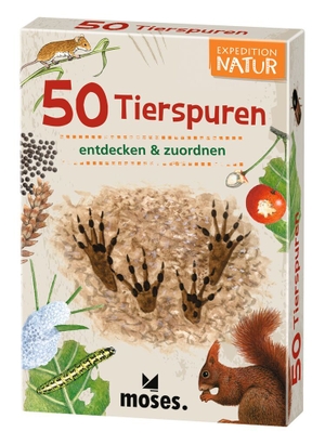 Kessel, Carola von / Nina Träger. Expedition Natur 50 Tierspuren - entdecken & zuordnen. moses. Verlag GmbH, 2015.