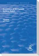 Economics of Marketable Surplus Supply