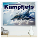 Kampfjets - Düsenjäger-Kalender (hochwertiger Premium Wandkalender 2024 DIN A2 quer), Kunstdruck in Hochglanz