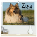 Ziva und ihre Freunde (hochwertiger Premium Wandkalender 2025 DIN A2 quer), Kunstdruck in Hochglanz