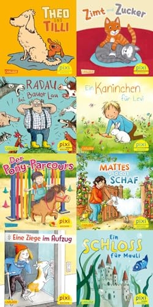 diverse. Pixi-Box 306: Pixis Lieblingstiere (8x8 Exemplare). Carlsen Verlag GmbH, 2025.