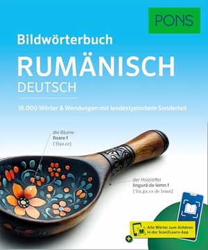 PONS Bildwörterbuch Rumänisch - 16.000 Wörter & Wendungen mit landestypischem Sonderteil und Scan2Learn-App. Pons Langenscheidt GmbH, 2025.
