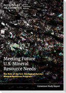 Meeting Future U.S. Mineral Resource Needs