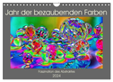 Jahr der bezaubernden Farben (Wandkalender 2024 DIN A4 quer), CALVENDO Monatskalender