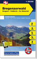 KuF Österreich Outdoorkarte 01 Bregenzerwald 1 : 35 000