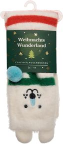 Weihnachtswunderland, Couch-Flauschsocken, Eisbär