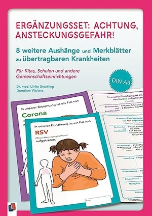 Breckling, Ulrike. Ergänzungsset: Achtung, Ansteckungsgefahr! - 8 weitere Aushänge und Merkblätter zu übertragbaren Krankheiten - Ergänzungsset für Kitas, Schulen und andere Gemeinschaftseinrichtungen. Verlag an der Ruhr GmbH, 2023.