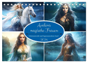 Avalons magische Frauen. Geheimnisvolle und Sagenumwobene Insel (Tischkalender 2024 DIN A5 quer), CALVENDO Monatskalender