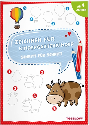 Zeichnen für Kindergartenkinder. Schritt für Schritt - Für Kinder ab 4 Jahren. Tessloff Verlag, 2022.